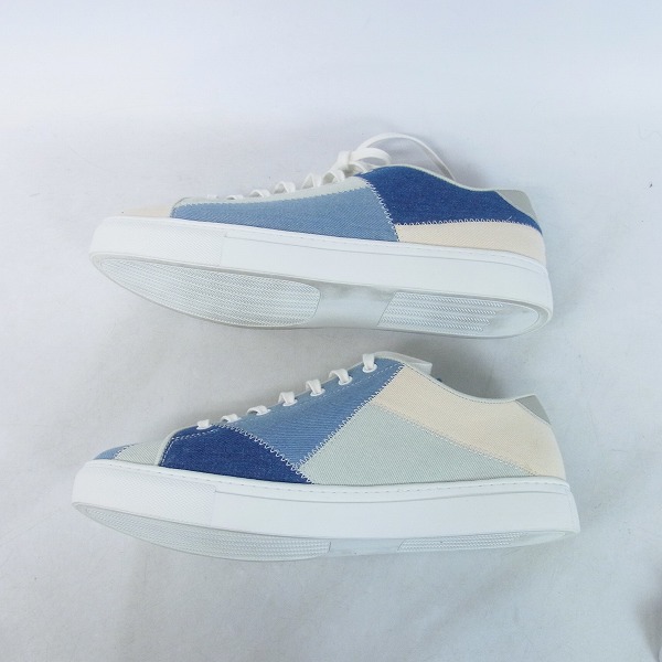 実際に弊社で買取させて頂いたwjk/ダブルジェイケイ standard sneaker denim patchwork スニーカー 8843dn14f/42の画像 3枚目