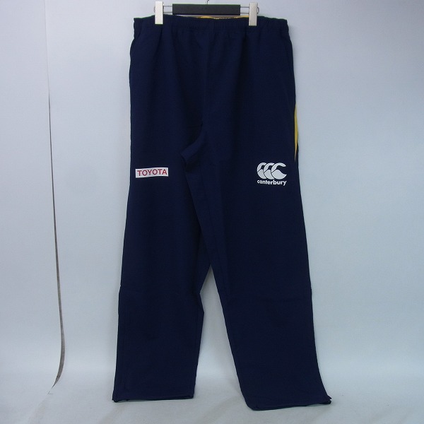 実際に弊社で買取させて頂いた【未使用】CANTERBURY/カンタベリー TOYOTA PRACTICE PANTS パンツ R15520TY イエロー/6L