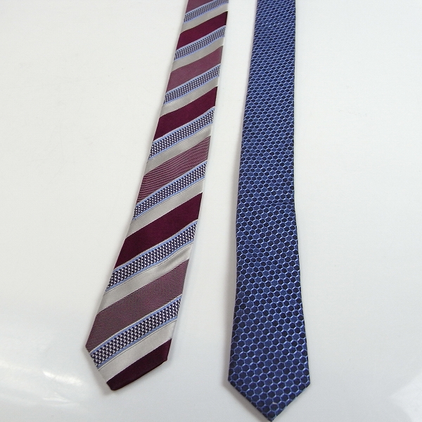 実際に弊社で買取させて頂いたHUGO BOSS/ヒューゴ ボス シルク ネクタイ 英国製/2点セットの画像 4枚目