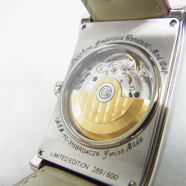 実際に弊社で買取させて頂いたFREDERIQUE CONSTANT/フレデリックコンスタント クラシック カレ ハートビート 世界限定600本 腕時計 FC-315BRG4C26の画像 3枚目