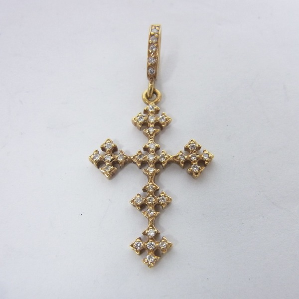 実際に弊社で買取させて頂いたLoree Rodkin/ローリーロドキン クロスチャーム パヴェダイヤ/18Kの画像 1枚目