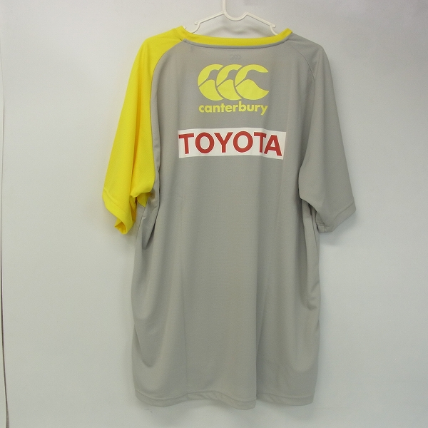 実際に弊社で買取させて頂いた【未使用】CANTERBURY/カンタベリー TOYOTA PRACTICE T-SHIRT Tシャツ R35506TY イエロー/6Lの画像 1枚目