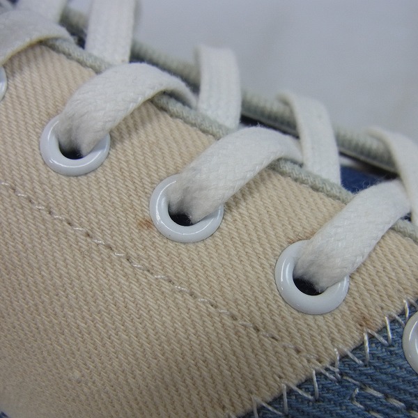 実際に弊社で買取させて頂いたwjk/ダブルジェイケイ standard sneaker denim patchwork スニーカー 8843dn14f/42の画像 6枚目