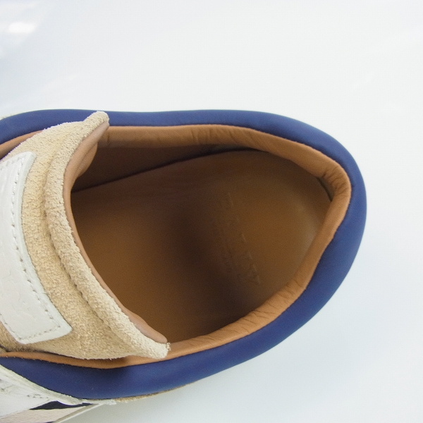 実際に弊社で買取させて頂いたBALLY/バリー OKAR/56 カーフレザー スニーカー/8Dの画像 4枚目