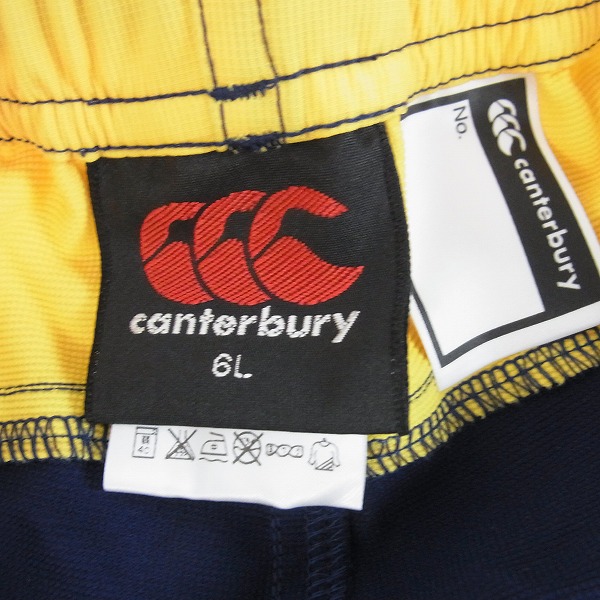 実際に弊社で買取させて頂いた【未使用】CANTERBURY/カンタベリー TOYOTA PRACTICE HP ハーフパンツ R25520TY/6Lの画像 2枚目