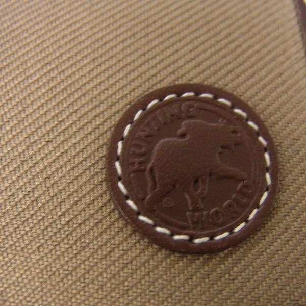 実際に弊社で買取させて頂いたHUNTING WORLD/ハンティングワールド キャンバス×レザー 二つ折り財布の画像 5枚目