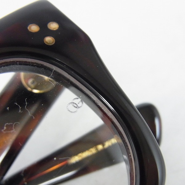 実際に弊社で買取させて頂いたOLIVER GOLDSMITH/オリバーゴールドスミス VICE CONSUL-s Dark Tortoiseshell 眼鏡/メガネフレーム の画像 7枚目