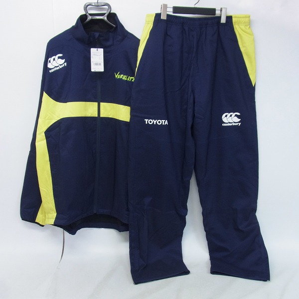 実際に弊社で買取させて頂いた【未使用】CANTERBURY/カンタベリー TOYOTA WIND JACKET/PANTS ウインドブレーカー セットアップ/6L