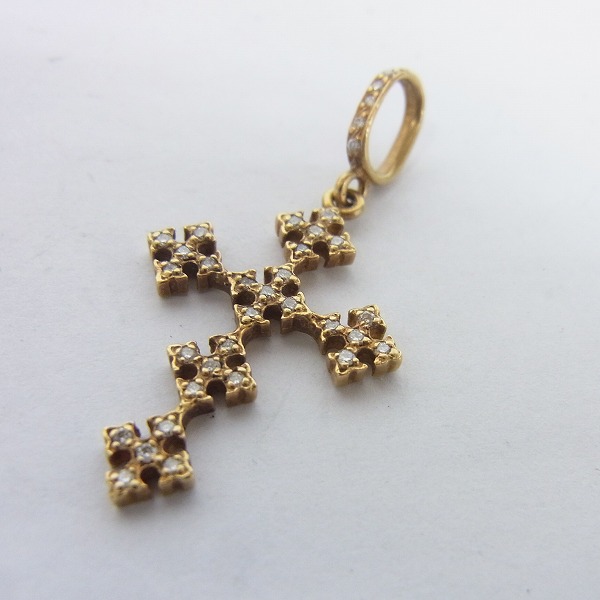 実際に弊社で買取させて頂いたLoree Rodkin/ローリーロドキン クロスチャーム パヴェダイヤ/18K