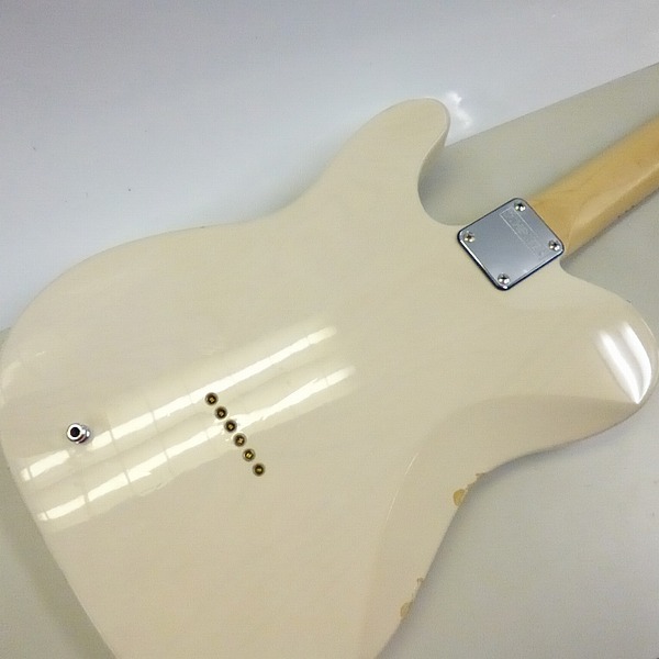 実際に弊社で買取させて頂いた★【型番不明】SCHECTER/シェクター Telecaster/テレキャスター タイプ ホワイト系 エレキギターの画像 9枚目