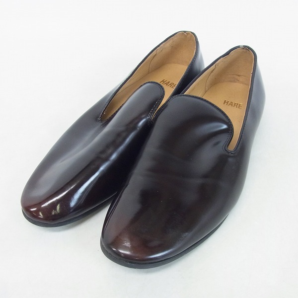 実際に弊社で買取させて頂いたHARE/ハレ オペラシューズ/レザースリッポン L