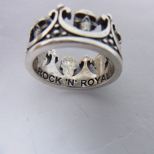 実際に弊社で買取させて頂いたROYAL ORDER/ロイヤルオーダー ROCK'N ROYAL/ロックンロイヤル スカルクラウンリング/11号の画像 3枚目