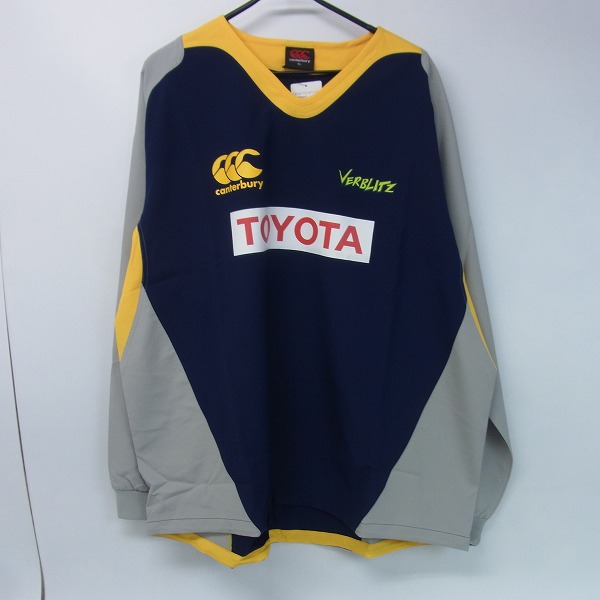 実際に弊社で買取させて頂いた【未使用】CANTERBURY/カンタベリー TOYOTA PRACTICE PULLOVER プルオーバー R75520TY/6L