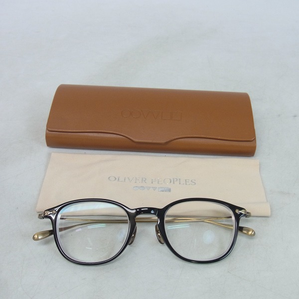 実際に弊社で買取させて頂いたOLIVER PEOPLES/オリバーピープルズ メガネフレーム 度入り Louden BK/AG の画像 6枚目