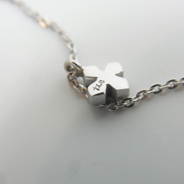 実際に弊社で買取させて頂いた【ギャラ付】LoreeRodkin/ローリーロドキン K18WG ダイヤクロスネックレス w/5ダイヤ TL71N5/04 総重量1.7ｇの画像 5枚目