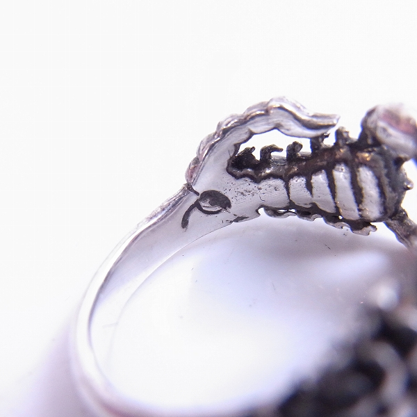 実際に弊社で買取させて頂いたALEX STREETER/アレックスストリーター The Littlest Scorpion Ring/スコーピオンリング　9号の画像 5枚目