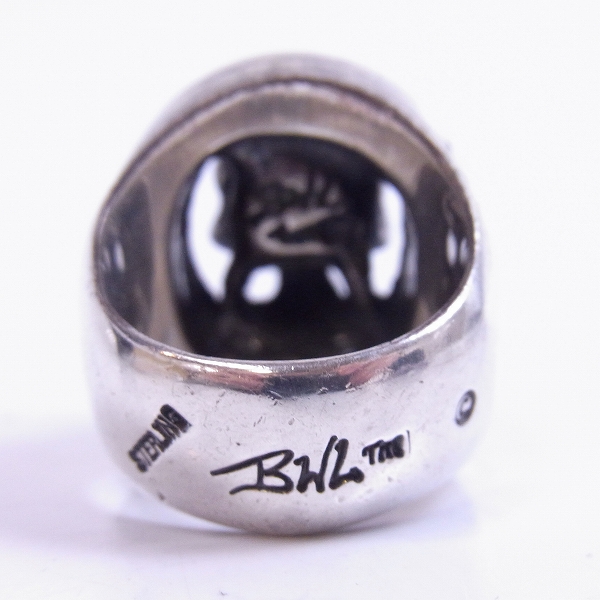 実際に弊社で買取させて頂いたBWL×CRIMIE/ビルウォールレザー×クライミー スカルホースシュー　リング 20.5号の画像 3枚目