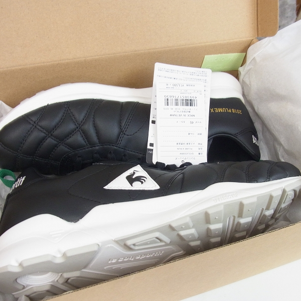 実際に弊社で買取させて頂いた【未使用】le coq sports/ルコックスポルティフ PLUME X RUN QY2LJC00BW/40の画像 6枚目