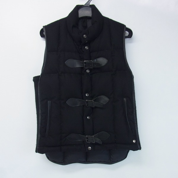 実際に弊社で買取させて頂いたMIHARAYASUHIRO/ミハラヤスヒロ カウベルト付き サイドリブ切り替え ダウンベスト/Mの画像 0枚目