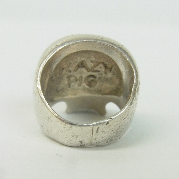 実際に弊社で買取させて頂いたCRAZY PIG DESIGNS/クレイジーピッグ スモールエビルスカル リング/7.5号の画像 3枚目