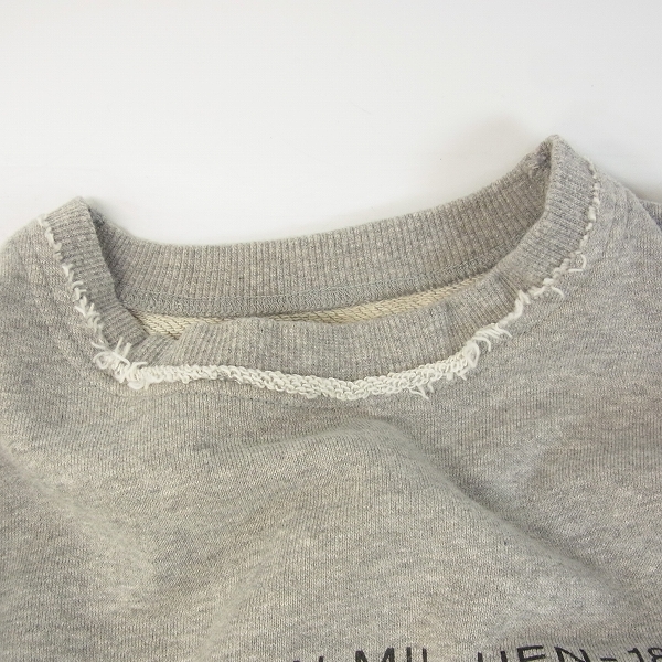 実際に弊社で買取させて頂いた【未使用】UNIFORM EXPERIMENT/ユニフォームエクスペリメント INSIDE OUT PHYSICAL FITNESS CREW NECK SWEAT/1の画像 4枚目
