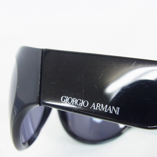 実際に弊社で買取させて頂いたGIORGIO ARMANI/ジョルジオアルマーニ セルフレーム サングラス/アイウエア ブラック/814の画像 6枚目