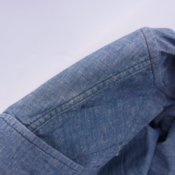 実際に弊社で買取させて頂いたMAISON KITSUNE/メゾンキツネ 霜降りシャンブレー/ウェスタンシャツ XSの画像 6枚目