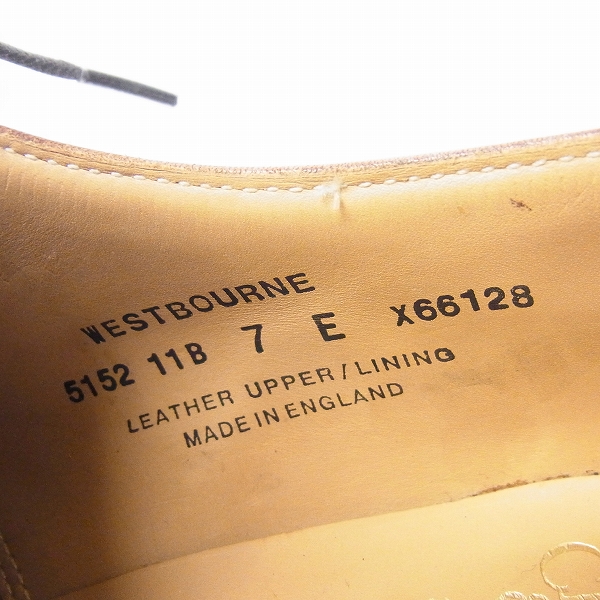 実際に弊社で買取させて頂いたCROCKETT&JONES/クロケット＆ジョーンズ Westbourne 5152-11B/ブラウン/7Eの画像 5枚目