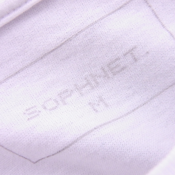 実際に弊社で買取させて頂いたSOPHNET/ソフネット 半袖 トリコロール Tシャツ ホワイト SOPH-180120/Mの画像 2枚目