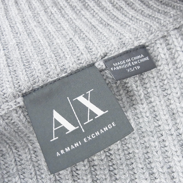 実際に弊社で買取させて頂いたARMANI EXCHANGE/アルマーニエクスチェンジ ニット 切替ブルゾンジャケット /XSの画像 2枚目