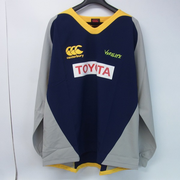 実際に弊社で買取させて頂いた【未使用】CANTERBURY/カンタベリー TOYOTA PRACTICE PULLOVER プルオーバー R75520TY/6L
