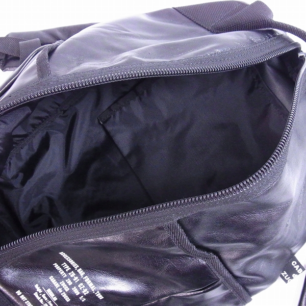 実際に弊社で買取させて頂いたCABANE de ZUCCa/ズッカ フェイクレザー/素材切替 バックパック/リュックサック　の画像 4枚目