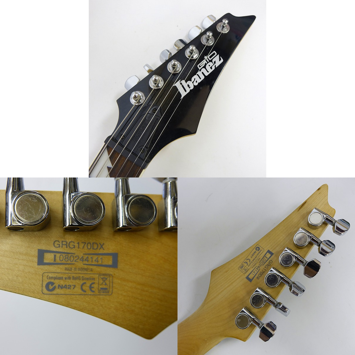 実際に弊社で買取させて頂いた★Ibanez/アイバニーズ GIO/ジオシリーズ ストラトタイプ エレキギター GRG170DX ソフトケース付の画像 1枚目