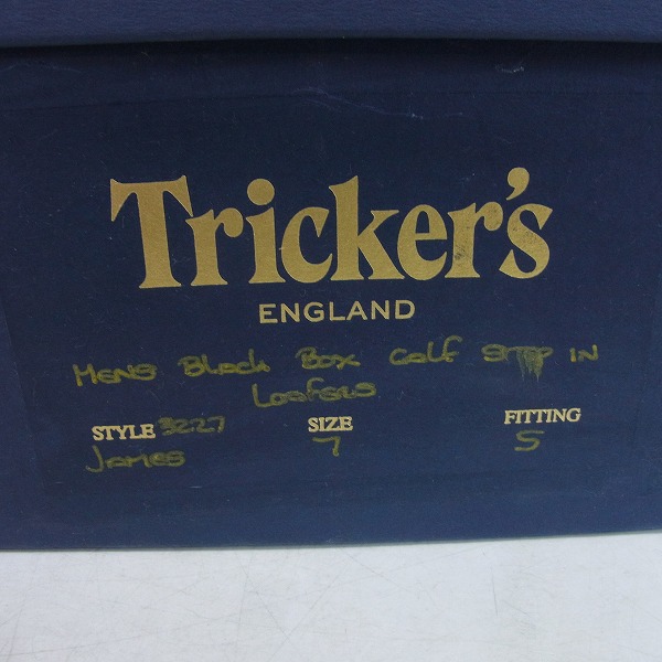 実際に弊社で買取させて頂いたTricker's/トリッカーズ コインローファー JAMES/ジェームス シングルレザーソール 3227/7の画像 9枚目