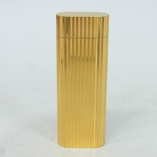 実際に弊社で買取させて頂いたCartier/カルティエ ガスライター ゴールド ストライプの画像 1枚目