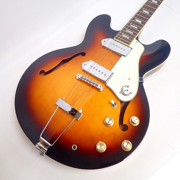 実際に弊社で買取させて頂いた★【美品】Epiphone/エピフォン Casino/カジノ VS セミアコ エレキギター ハードケース付の画像 3枚目