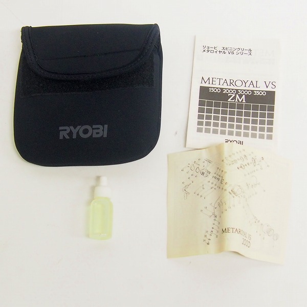 美品/動作確認済み】RYOBI/リョービ METAROYAL VS 2000 ZM メタロイヤルスピニングリール 箱/ソフトケース/取説有りの買取実績  - ブランド買取専門店リアクロ