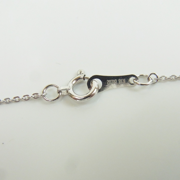 実際に弊社で買取させて頂いた【ギャラ付】LoreeRodkin/ローリーロドキン K18WG ダイヤクロスネックレス w/5ダイヤ TL71N5/04 総重量1.7ｇの画像 4枚目