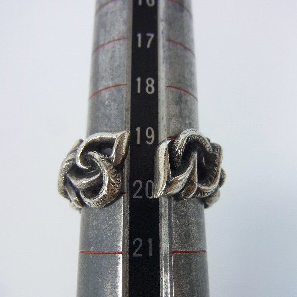 実際に弊社で買取させて頂いたDEAL DESIGN/ディールデザイン ワインド ドラゴン リング/19.5号の画像 4枚目