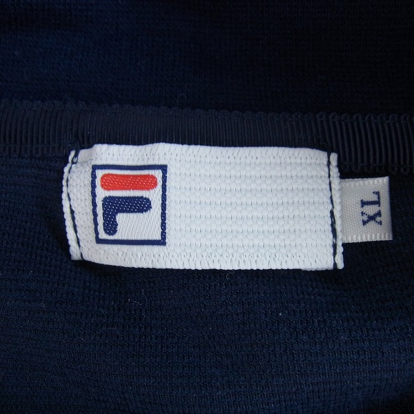 実際に弊社で買取させて頂いたFILA/フィラ テニスウェア トラックジャケット/ロングパンツ 上下セット VM5328/VM5329/XLの画像 2枚目