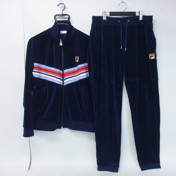 実際に弊社で買取させて頂いたFILA/フィラ テニスウェア トラックジャケット/ロングパンツ 上下セット VM5328/VM5329/XL