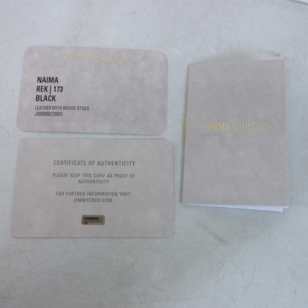 実際に弊社で買取させて頂いたJIMMY CHOO/ジミーチュウ 三つ折り レザー スタッズ 財布/ウォレットの画像 6枚目