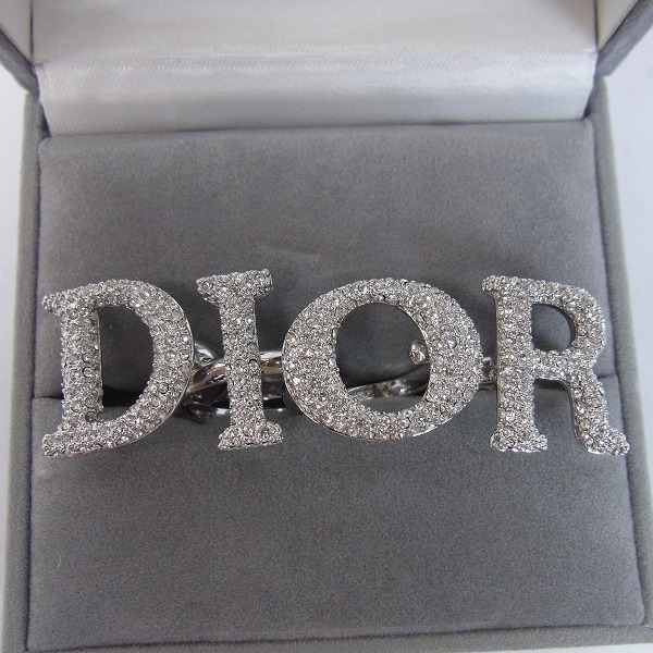 実際に弊社で買取させて頂いたChristian Dior/クリスチャン・ディオール ラインストーン 4連ロゴリング/指輪