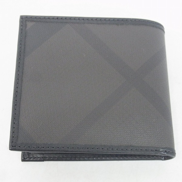 実際に弊社で買取させて頂いたBurberry PRORSUM/バーバリープローサム ノバチェック レザー 二つ折り財布の画像 1枚目