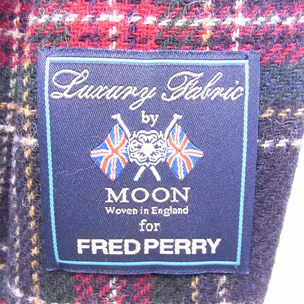 実際に弊社で買取させて頂いたFRED PERRY/フレッド ペリー ウール チェック柄 ジャケット/XLの画像 3枚目