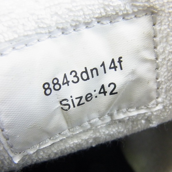 実際に弊社で買取させて頂いたwjk/ダブルジェイケイ standard sneaker denim patchwork スニーカー 8843dn14f/42の画像 5枚目