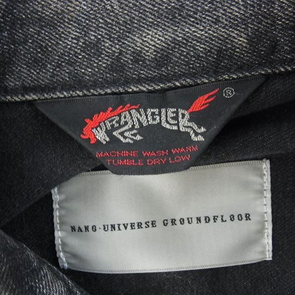 実際に弊社で買取させて頂いたnano universe ナノユニバース × Wrangler ラングラー デニムジャケット /Mの画像 2枚目