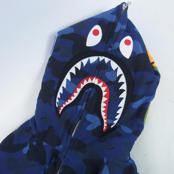 品質もよい A BATHING APE アベイシングエイプ 猿カモ メッシュ プル