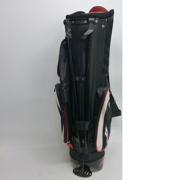 実際に弊社で買取させて頂いた★【フード欠品】KAPPA/カッパ スタンドキャディバッグ KGMD2Y78 9型 ブラックの画像 1枚目