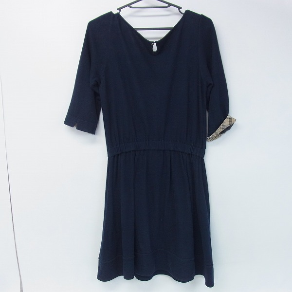 実際に弊社で買取させて頂いたBURBERRY BLUE LABEL/バーバリーブルーレーベル ストレッチワンピース/38の画像 1枚目